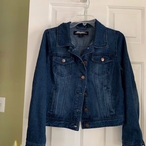 Jean jacket with snap closure; excellent condition - probably worn once
